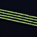 Natural Green Canadian Nephrite Jade Gemstone Tiny Small Faceted Rondelle Beads, 3x2mm, Hole ID 0.65mm, 15 Inch/1 Strand, GK-A4
