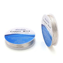 124 Feet Premium Tarnish Resistant Round Jewelry Copper Wire, 0.6mm/22 Gauge, Sterling Silver Plated Copper, BF285-6