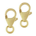 2pcs Real 1/20 14K Gold Filled Lobster Claw Clasps, Open Jump Ring, Size Selections: 10mm/12mm