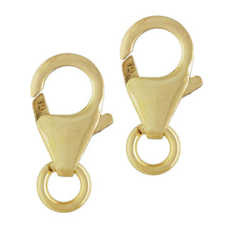 2pcs Real 1/20 14K Gold Filled Lobster Claw Clasps, Open Jump Ring, Size Selections: 10mm/12mm