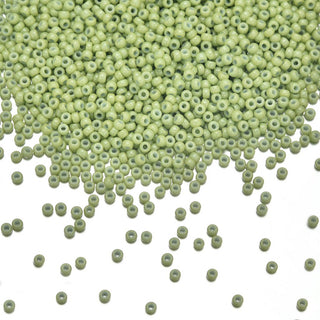 25g Miyuki Rocaille 11/0 Round Seed Beads Duracoat Opaque Fennel RR-4473