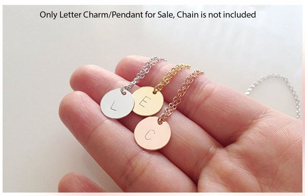 1pc 925 Sterling Silver 12mm Letter B Charm, Heart Engraved, Name Initial Disc Coin Pendant Drop, SLP-S2
