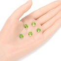 25pcs Adabele Austrian Faceted Flat Round Coin Crystal Beads #5052, Peridot Green, 8mm, Hole ID 1mm, SSMR816