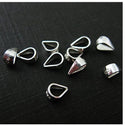 5pcs 925 Sterling Silver Soldered Folding Donut Bail Loop, Pendant Connector,10mm x 8mm SS181-4