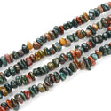 Natural Grade A Indian Agate Gemstone Smooth Tumbled Pebble Beads, Irregular, 8mm-10mm, Hole ID 1mm, 1 Strand/15 Inch, GZ3-11