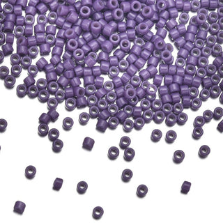 30g Miyuki Delica 11/0 Seed Beads, Duracoat Opaque Anemone Purple DB2140