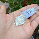 7.5g Miyuki Delica 11/0 Seed Beads, Opaque Matte Silver Plated DB551F