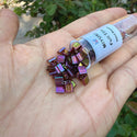 10g Miyuki Full Tila Square Seed Beads 5x5mm, Rainbow Gold Luster Dark Topaz TL301