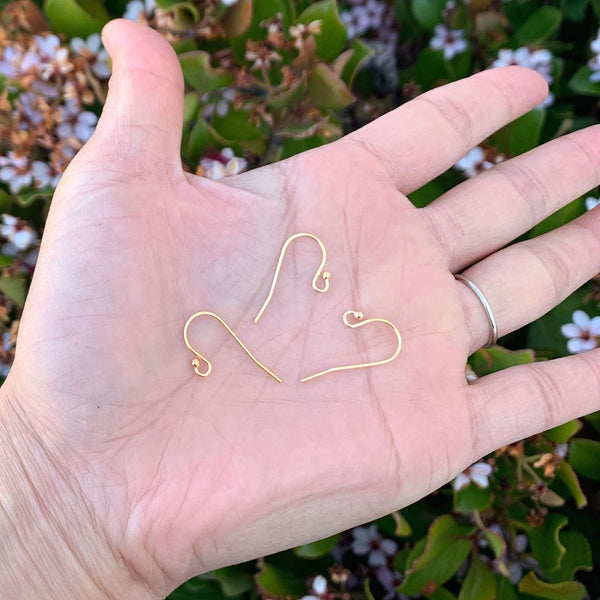 20pcs 925 Sterling Silver Ball End Fish Earring Hooks, Real 18K Yellow Gold Plated, 20mm, Wire Gauge Selections: 0.5mm/0.6mm/0.7mm/0.8mm/0.9mm