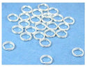 20pcs 925 Sterling Silver Split Jump Rings, 0.6mm/22 Gauge, Size Selections: 5mm/6mm/7mm/8mm