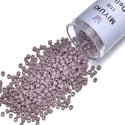 7.5g Miyuki Delica 11/0 Seed Beads, Opaque Matte Mauve (Lilac) DB758