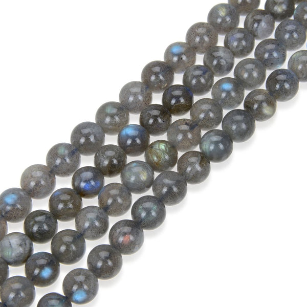 Natural Grade A+ Blue Flash Labradorite Gemstone Round Beads, 15 Inch/1 Strand, Size Selections: 4mm/6mm/8mm/10mm