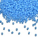 7.5g Miyuki Delica 11/0 Seed Beads, Opaque Dark Turquoise Blue DB659