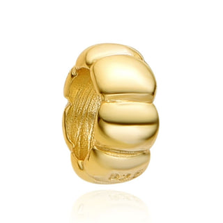 Real Gold Plated Sterling Silver Cute Tiny Charm Spacer Bead
