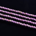 Natural Purple Phosphosiderite Gemstone Tiny Small Faceted Round Beads, 4mm, Hole ID 0.6mm, 15 Inch/1 Strand, GK4-25