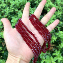 200pcs Creative Club Faceted Flat Bicone Rondelle Crystal Glass Beads #5305, Siam Red, 6x4mm Small, Hole ID 1mm, CC3R605
