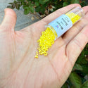 7.5g Miyuki Delica 11/0 Seed Beads, Opaque Rainbow Yellow DB160