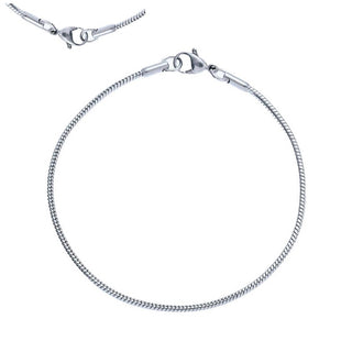 5pcs 304 Stainless Steel 2mm Snake Chain Bracelets, Tarnish Resistant, Size Selections: 6.5 Inch/7 Inch/7.5 Inch/8 Inch/8.5 Inch