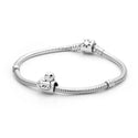 1pc Solid 925 Sterling Silver Duck Charm Bird Animal Bead, Compatible with Pandora All Other Charm Bracelets, EC2-D1