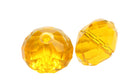 24pcs Adabele Austrian Faceted Rondelle Crystal Beads #5040, Light Topaz (Yellow), Size Selections: 6x4mm, 8x6mm, 10x8mm