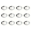 10pcs 925 Sterling Silver Oval Rice Spacer Beads, 8x6mm, Hole ID 2.2mm, SS114