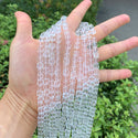 100pcs Creative Club Faceted Cube Crystal Glass Beads, Crystal Clear, 6mm, Hole ID 1mm, CCC601