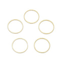 20pcs Tarnish Resistant Round Circle Beading Hoops, Open Back Bezel Frame, 18K Yellow Gold Plated Brass, Size Selections: 12mm/16mm/20mm