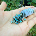 10g Miyuki Full Tila Seed Beads 5x5mm, Matte Metallic Iris Green Patina (TL2008)