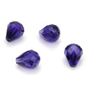 24pcs Adabele Austrian Faceted Teardrop Crystal Beads #5500, Purple Velvet, 10mm x 8mm, Hole ID 1.1mm, SST-1027