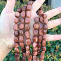 Gold Goldstone Imitation Sandstone Gemstone Tumbled Nugget Beads, Irregular, 10mm-13mm, Hole ID 1mm, 1 Strand/15 Inch, GZ4-8