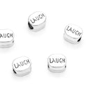 20pcs Laugh Happiness Large Hole Beads, Hole ID 4.5mm, Antique Silver, Zinc Alloy Metal, MEC-C5