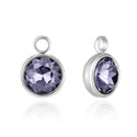 10pcs Grade A June Alexandrite Birthstone Charm Drops, Stainless Steel, Tarnish Resistant, 10mm, CCP30-6