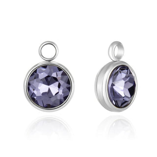 10pcs Grade A June Alexandrite Birthstone Charm Drops, Stainless Steel, Tarnish Resistant, 10mm, CCP30-6