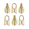 10pcs Real 1/20 14K Gold Filled Glue In Cord End Caps, Hole ID Selections: 1.5mm/2mm/3mm
