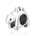 Cute Solid 925 Sterling Silver Dinosaur Charm Bead, Compatible with Pandora All Other Charm...