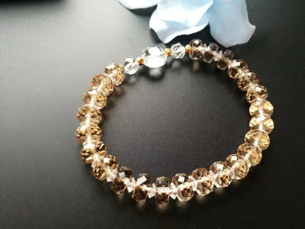 25pcs Adabele Austrian Faceted Heishi Rondelle Crystal Beads, Light Sapphire Blue, 8x4mm, Hole ID 1mm, SSV-814 - image 4