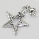 1pc Solid 925 Sterling Silver Twinkle Star Charm Wish Star Bead, Compatible with Pandora All Other Charm Bracelet, EC226