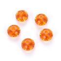 24pcs Adabele Austrian Faceted Rondelle Crystal Beads #5040, Sun (Orange), Size Selections: 6x4mm, 8x6mm, 10x8mm