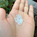 25g Miyuki Rocaille 11/0 Round Seed Beads Opaque Rainbow Chalk White RR-471