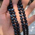 Natural Grade A Blue Tiger Eye Gemstone Round Beads, 15 Inch/1 Strand, Size Selections: 6mm/8mm/10mm