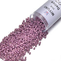 7.5g Miyuki Delica 11/0 Seed Beads, Opaque Gold Luster Dark Orchid DB253