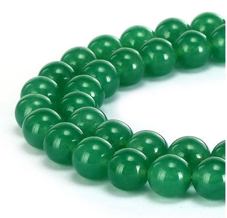 AAA Natural Green Agate Gemstone Round Beads, 15 Inch/1 Strand, Size Selections: 4mm/6mm/8mm/10mm