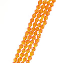 200pcs Creative Club Faceted Bicone Crystal Glass Beads, Sun Orange, 8mm (0.31 Inch), Hole ID 1.1mm, CCB812