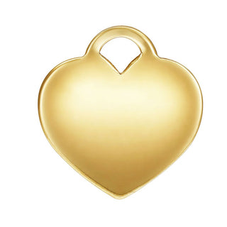 2pcs Real 1/20 14K Gold Filled Small Heart Charm Drops, 12mm/0.47 Inch, Hole ID 1.5mm, JK13-8
