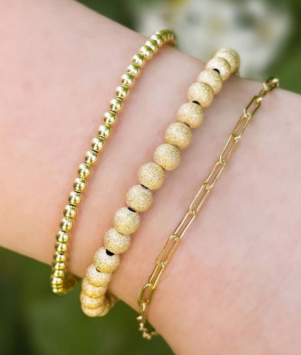 50pcs Real 1/20 14K Gold Filled Seamless Tiny Small Round Beads, 3mm, Hole ID 1mm, JK2-A3