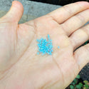 50g Miyuki Rocaille 11/0 Round Seed Beads Translucent Rainbow Aqua RR-260