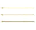 20pcs Real 1/20 14K Gold Filled Ball Head Pins Headpin, Thin 26 Gauge/0.4mm, Length Selections: 1 inch/1.5 inch