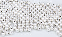 50pcs 925 Sterling Silver Small Tiny Seamless Round Spacer Beads, 3mm, Hole ID 1mm, SS142