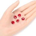 25pcs Adabele Austrian Faceted Flat Round Twist Coin Crystal Beads #5621, Siam Red, 10mm, Hole ID 1.2mm, SSW1005