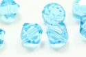50pcs Adabele Austrian Faceted Bicone Crystal Beads #5301, Aquamarine (Blue), Size Selections: 6mm/8mm/10mm